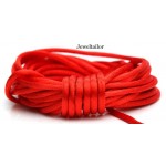 4-20 Metres Flamenco Red Rattail Silky Satin Cord 2mm ~ Ideal For Kumihimo, Macrame, Braiding & Shamballa Designs ~ Craft Essentials